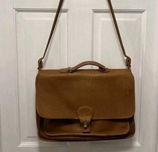 Vintage Coach Business Bag British Tan Metropolitan Briefcase Leather Work 5180