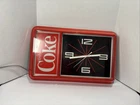 Coca-Cola Enjoy Coke Clock Sign-Vintage Collectible 1986