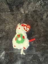 Ty Garland the Mouse Jingle Beanie Baby 4-inch Holiday Ornament 2008