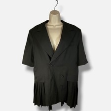 anOnlyChild Women's Black Cambridge Wool Blazer Size XL