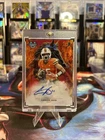 2025 Bowman U Best Carson Beck Workhorse Auto 1/5 SSP On Card #WA-CB Miami QB