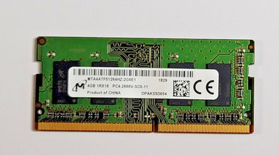 Micron 4GB DDR4 MTA4ATF51264HZ-2G6E1 Laptop RAM Module 2666 PC4 21300