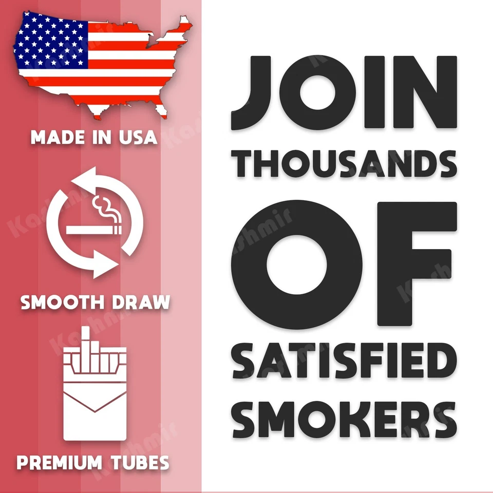 Roxwell Cigarette Tubes King Size Original Red RYO Filter Tubes 10 Box of 200 Ct - Image 2 of 4