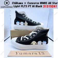 Chiikawa × Converse WMNS All Star Light PLTS PT Hi Black 31315241 Women's Size
