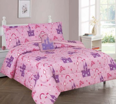 Pink Princess Palace Kids Teens In A Bag Comforter Bed Castle Toy