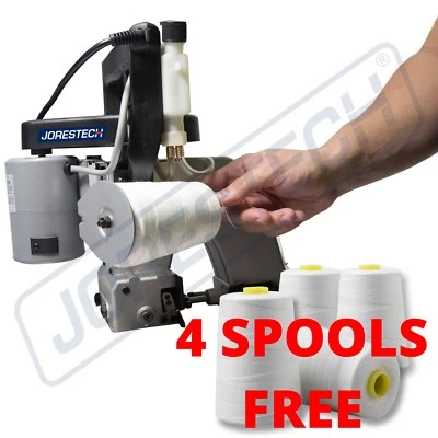Bag Closer Closing Machine Sewing Machine Stitcher JORESTECH SWAA-26B + 4 rolls