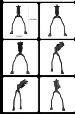 Center Mount Double Leg Bicycle Kickstand Adjustable Fits 26"-28" Mountain Bike