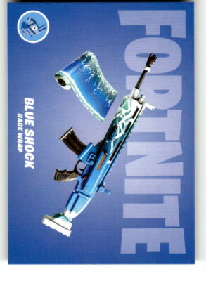 2021 Panini Fortnite Series 3 Blue Shock # W16 Rare Wrap