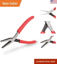 Mini Flat Nose Pliers - Smooth Jaw for Twisting & Bending - Red