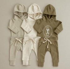 2-Piece Long Sleeve Hoodie with Pants Set