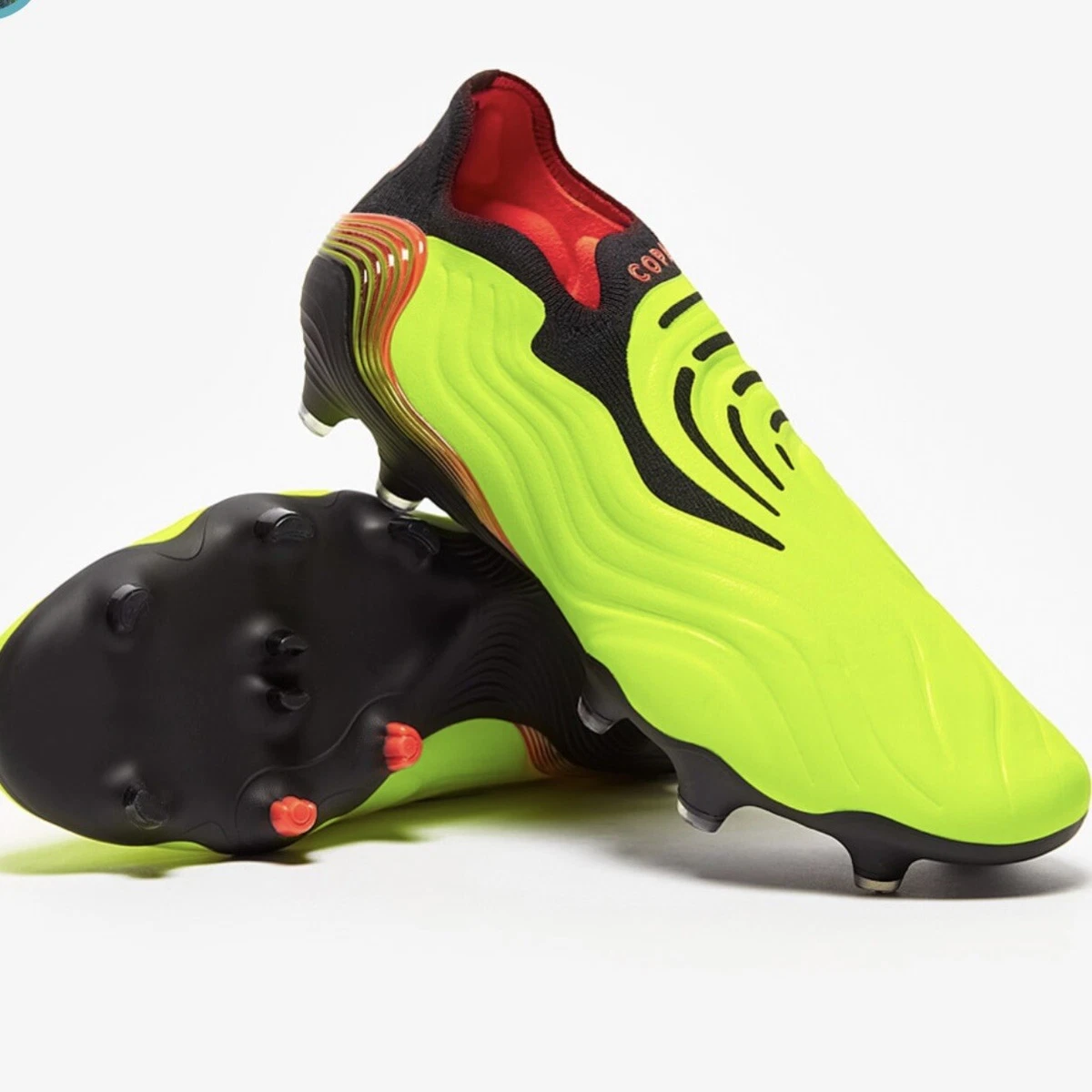 Adidas Copa Sense + FG (Men’s Size 7.5) Soccer Football Shoe Neon Leather #609
