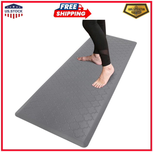 Oversized Anti-Fatigue Kitchen Mat Non-Slip Cushioned Floor Runner 20x60 Inches