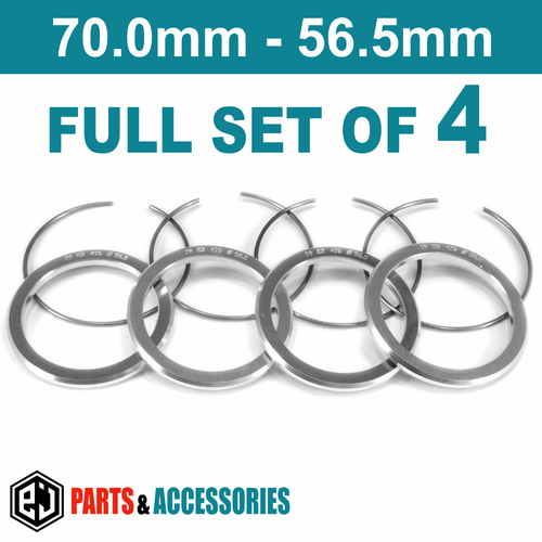 70.0-56.5 Spigot Rings Hub Rings FULL SET aluminium spacers rings for BBS wheels - 第 5/6 張圖片
