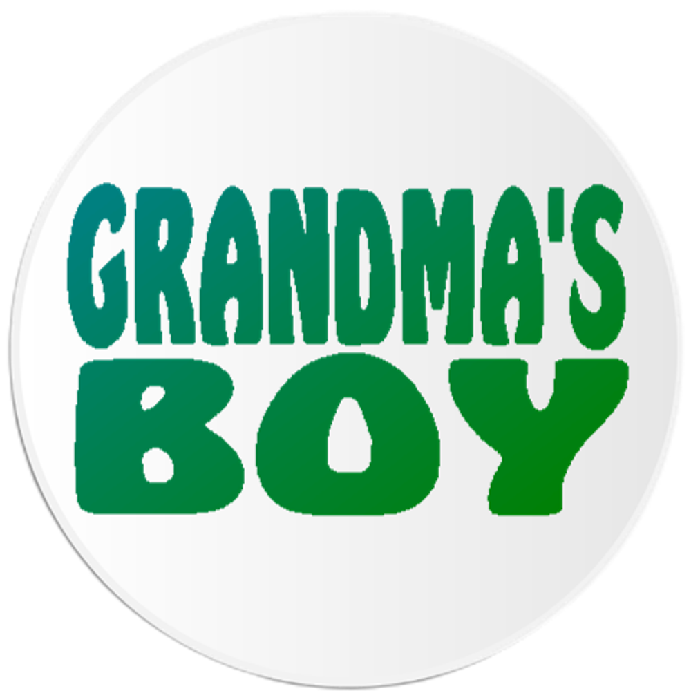 Grandma's Boy 3 Inch Circle Sticker 3" x 3" eBay