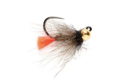 Fulling Mill CdC Red Tag Jig Fly Barbless Nymph Size 14 (One Dozen) -- SoD