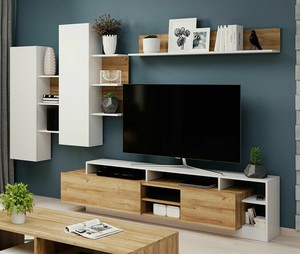 Wohnwand Vivaldi Wohnzimmer Set Wandregal Tv Lowboard Wandschrank Mediawand Neu Ebay