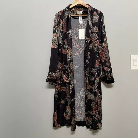 Aritzia Wilfred Pilier Satin Duster Kimono Size XXS