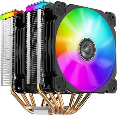 Jonsbo CR-2000 GT CPU-Kühler Dual Tower, ARGB - 2x 120mm, schwarz