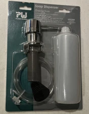 PLUMB WORKS Countertop  Soap Dispenser CHROME FINISH 3” Shank #679-1738