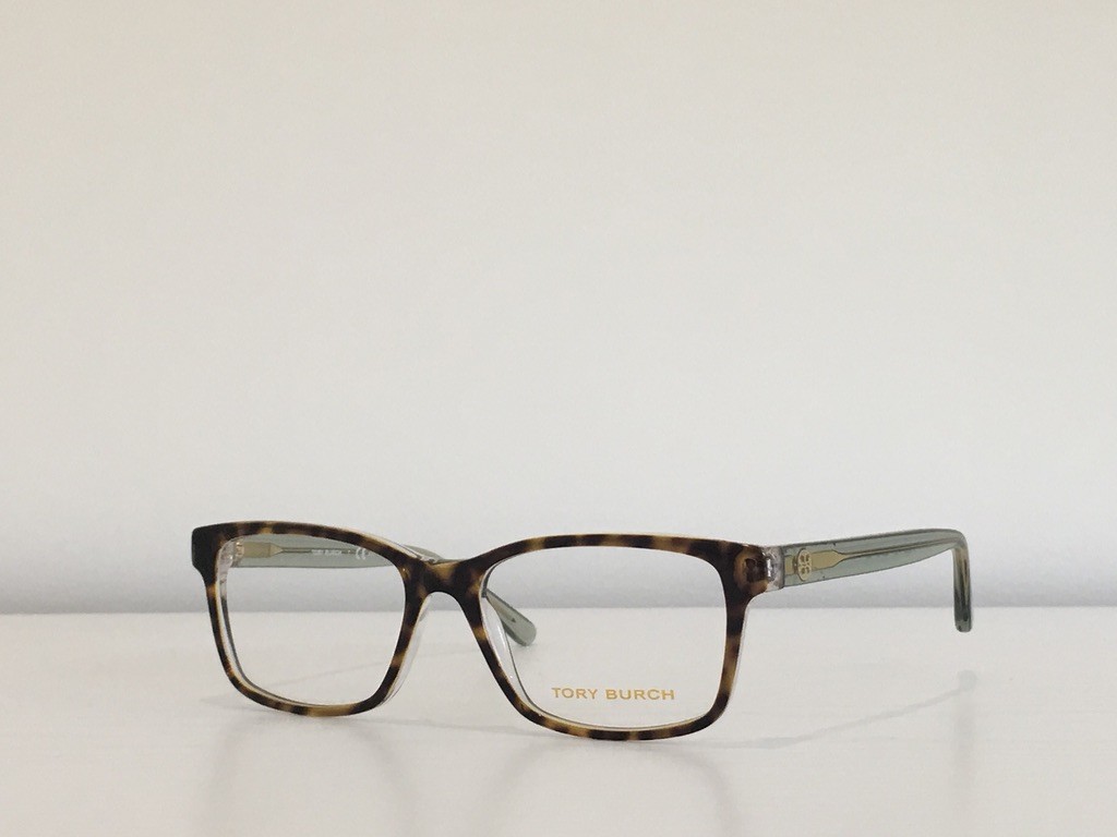 58 Tory Burch TY 2064 1561 Rectangle Havana Green Eyeglasses  display picture 1