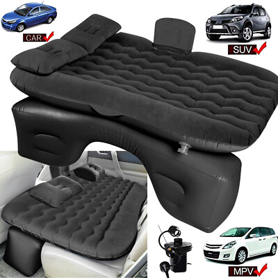 Inflatable Car Air Mattress Bed Travel Trip Camping Sleep Mat Car Inflation Bed