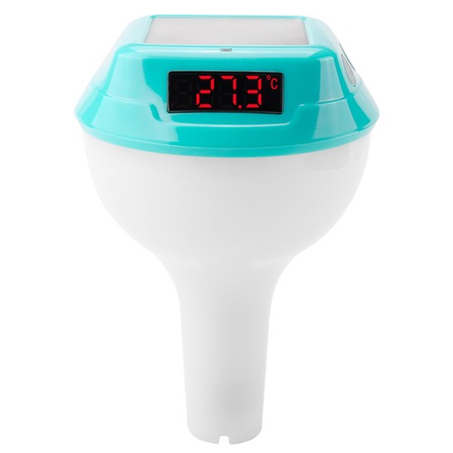 New Solar LED Digital Temperature Gauge RGB aura Light Wireless Pool Thermometer - Picture 12 of 12