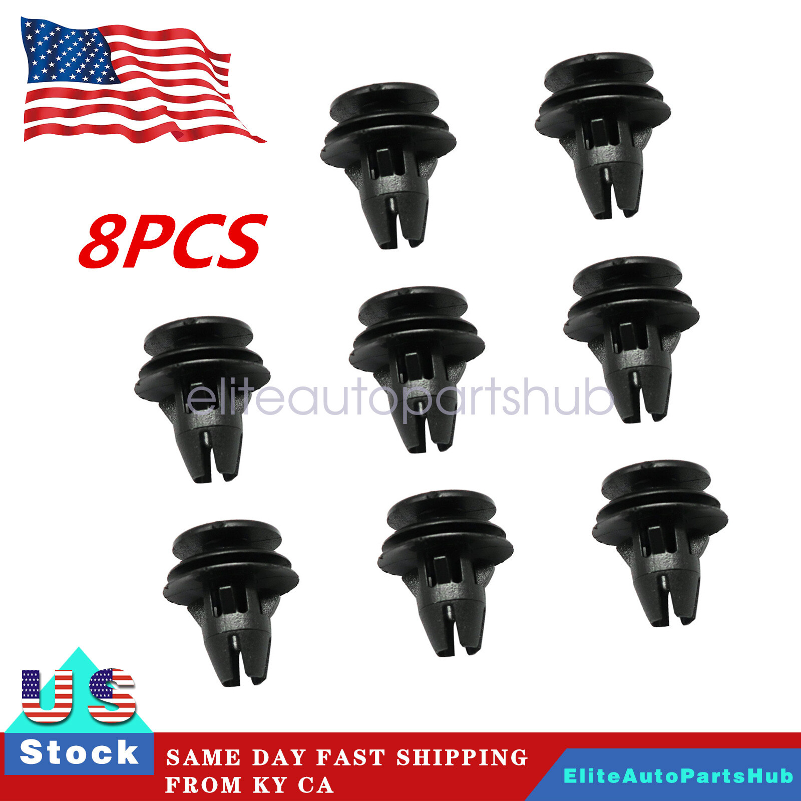 8-Pack Tail Light Retainers For Dodge RAM 1500 2500 3500 4500 - Compatible With 2007-2022 Models