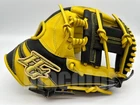 Japan Hi-Gold Pro Order 11.5" Infield Baseball Glove Yellow Black H-Web RHT