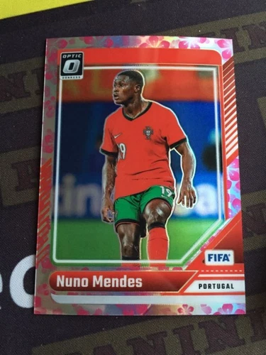 2024-25 Panini Donruss Nuno Mendes Optic Plum Blossom Case Hit SSP PSG Portugal