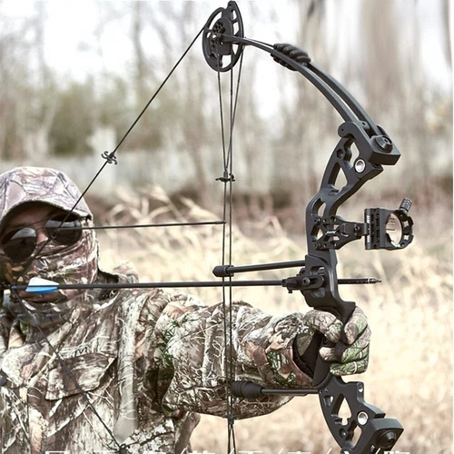 Adjustable 30-60lbs Compound Bow Set Archery Hunting Right Left Shooting Fishing - Picture 11 of 42