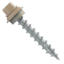 250pcs, #12 TuffGrip 1-1/2" or 2" Metal Siding/Roofing Steel to OSB Wood Screws