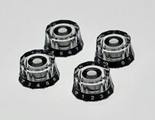 GUITAR CONTROL KNOBS Lampshade Clear/BK Fit P...