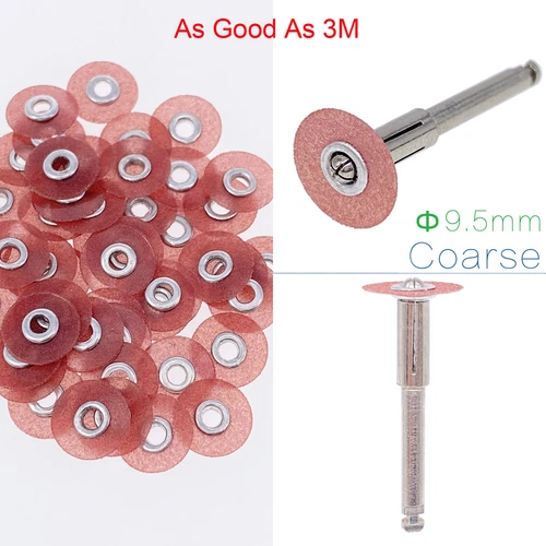 Sof-Lex soflex Discs Pack of 50 Orange Series 2381C Coarse 3/8" 9.5 mm Dental
