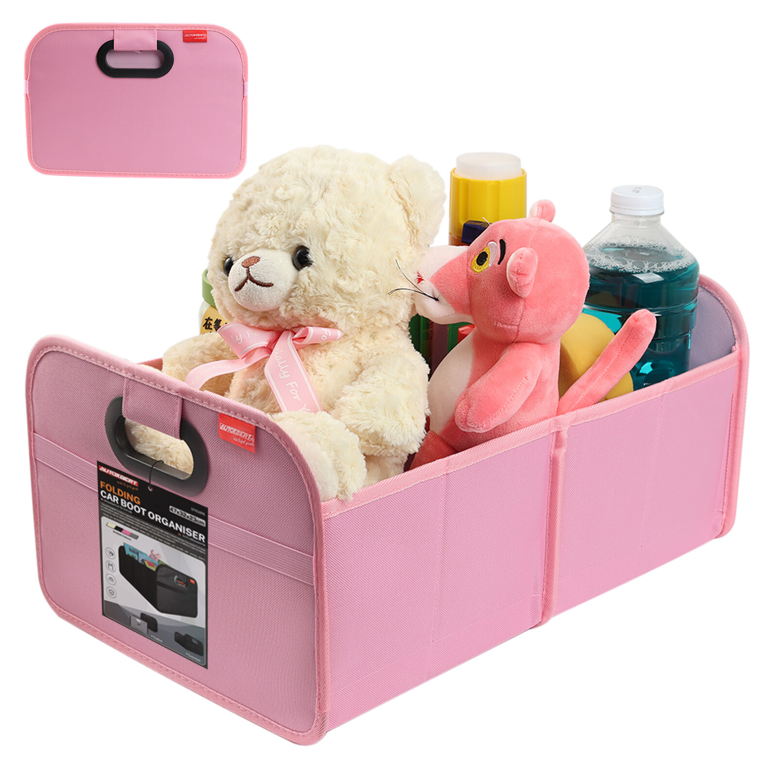 Collapsible Multi-Compartment Car Trunk Organizer for SUV Sedan Truck & US