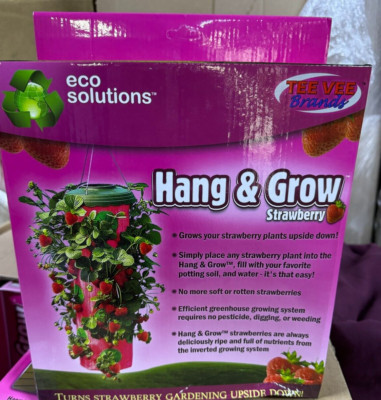 Eco Solutions Upside Down Strawberry Planter Vertical Growing Advantage NEW!