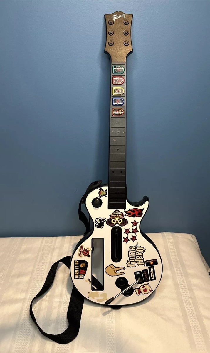 Guitar Hero Nintendo Wii Les Paul Gibson Guitar White 95125.805