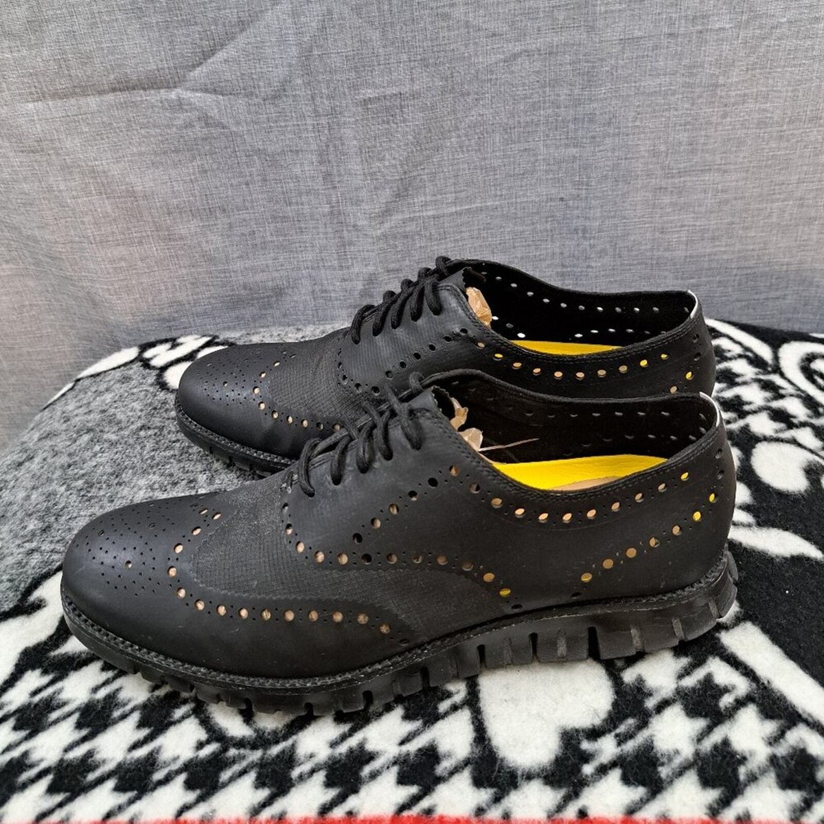 Cole Haan Zerogrand No Stitch Wingtip Oxford - C12973 Black