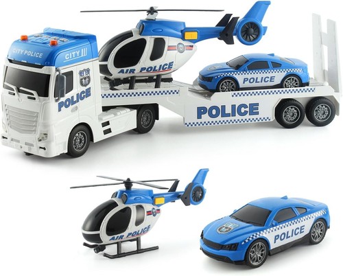 BIG Semi Truck Helicopter Racing Car Boys Girls Toys 25.6" Lights Sounds LARGE - Picture 8 of 8