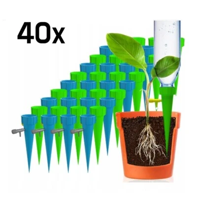 MARKENLOS Automatisch Bewässerungssystem Für Topfpflanzen 40 Stück Set Für Pet-Flaschen