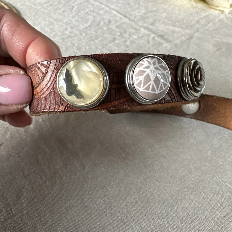 NOOSA Amsterdam ORIGINAL Armband  royal Cognacfarbe Mit  Chunks 43 Cm Lang - Bild 4 von 4