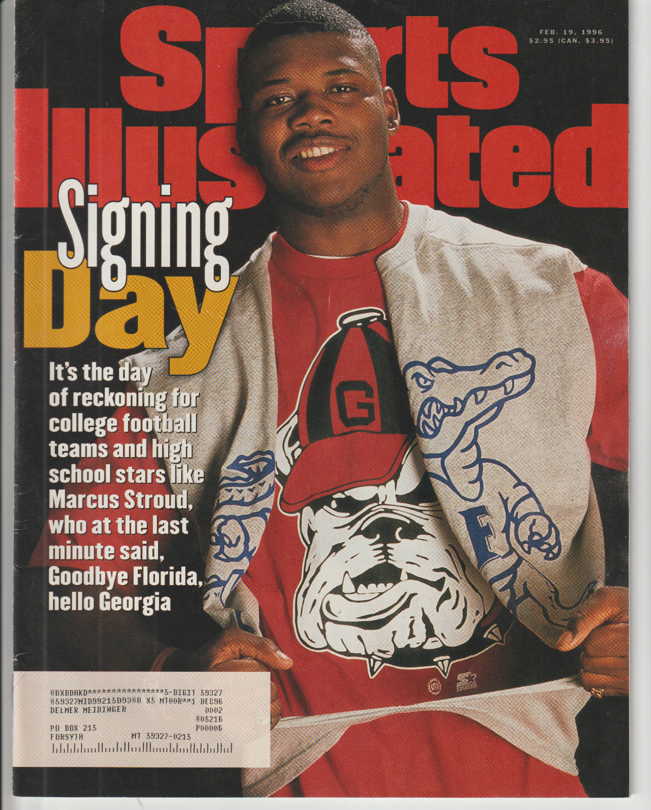 Sports Illustrated Magazine February 19, 1996 Marcus Stroud Felix Trinidad Kemp