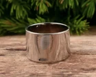 Flat Wide Band Handmade Solid 925 Sterling Silver Band For Men& Women All Size