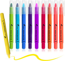 10 Pack Bible Safe Highlighters Assorted Colors Gel Highlighters No Bleed Bible