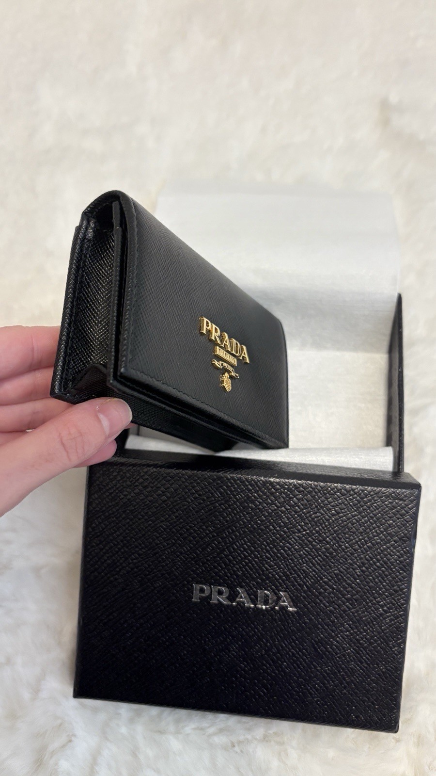 Prada Saffiano Leather Card Holder image 4