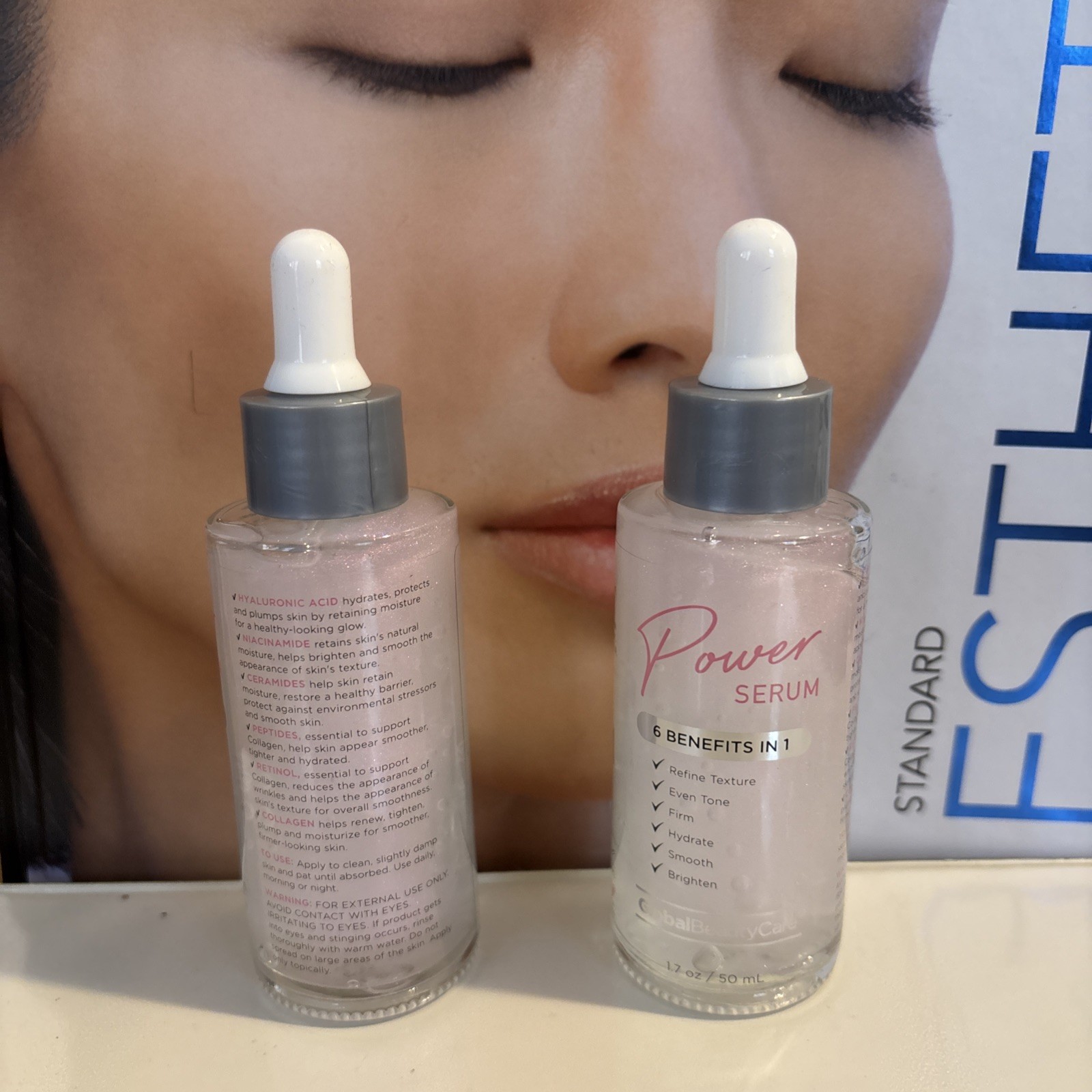 Global Beauty Care X2 Power Serum 6 BENEFITS IN 1 New 1.7 OZ  Free Gift 🎁 