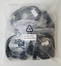 Lot of 10 New/Unbranded DisplayPort to DVI Cable M/M 6ft