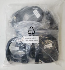 Lot of 10 New/Unbranded DisplayPort to DVI Cable M/M 6ft