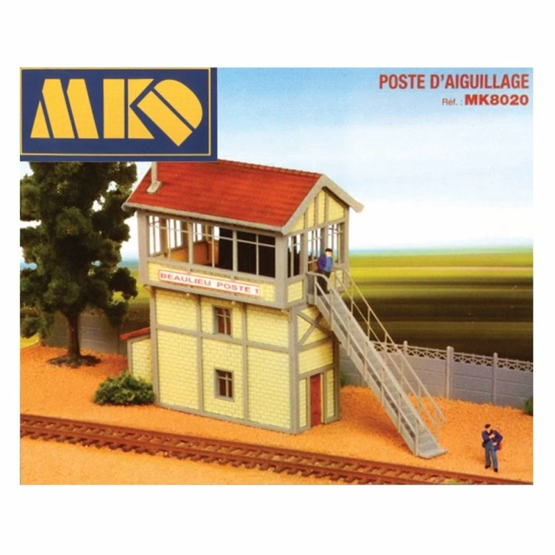 Lot 8 Maisons HO EDILMEC - Gare, Poste, Aiguillage, Pompiers - Occasion - Plastique