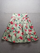 Express Design Studio Women Skirts 2 Multicolor Floral Pleated Waistband Party