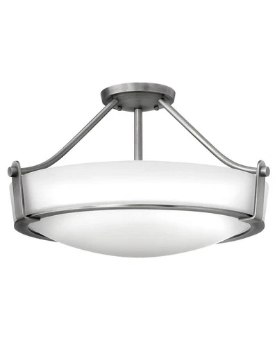 Hinkley Lighting 3221 Hathaway 4 Light 21"W Semi-Flush Bowl - Nickel - Picture 1 of 12